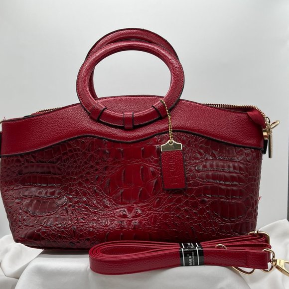 SSMI Croc Embossed handbag Shishang Meili - Picture 3 of 6